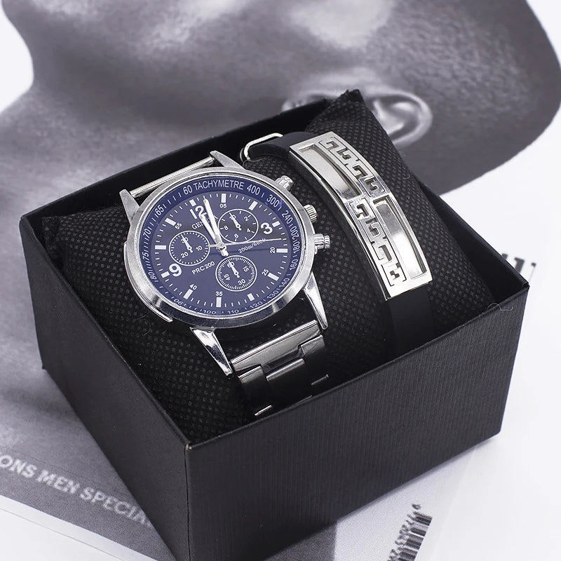 Reloj clásico Tempus Pro perfil caja acero inoxidable 40mm resistente agua