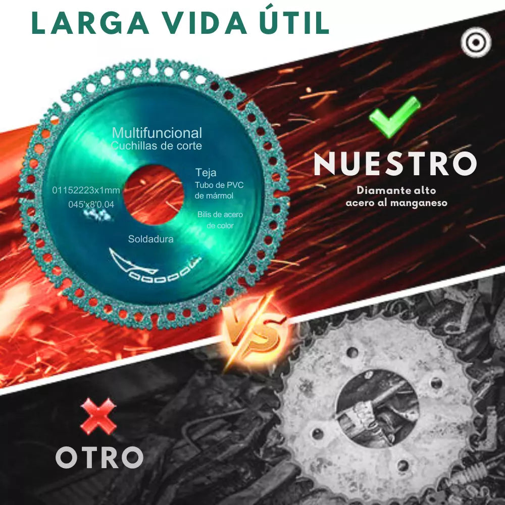 Disco de Corte Universal con Revestimiento de Diamante CutMaster Pro 360 - Megaproductos