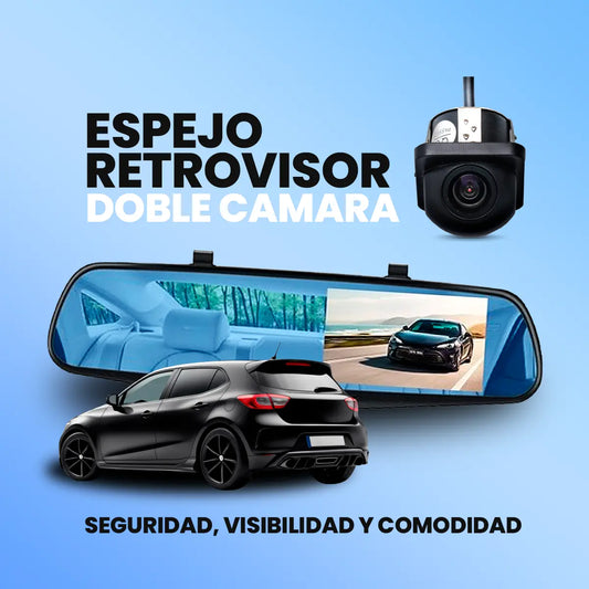 Kit Retrovisor Automotriz con Pantalla de 4" y Cámara de Reversa HD - Megaproductos