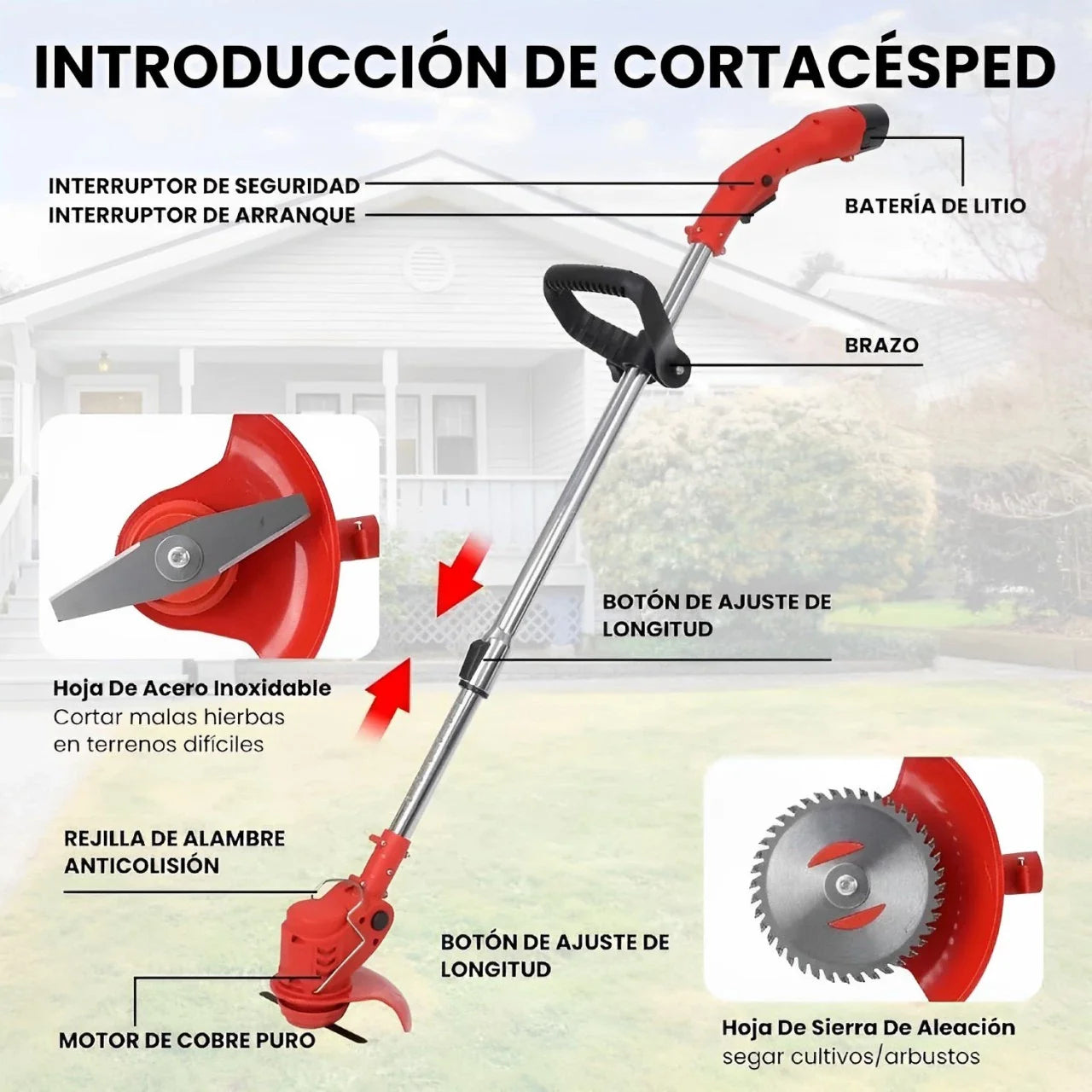 Podadora Recargable Profesional - Corte Preciso y Potente - Megaproductos
