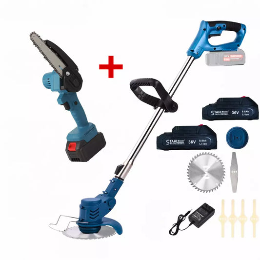 Cortadora de Césped + Minimotosierra - Megaproductos
