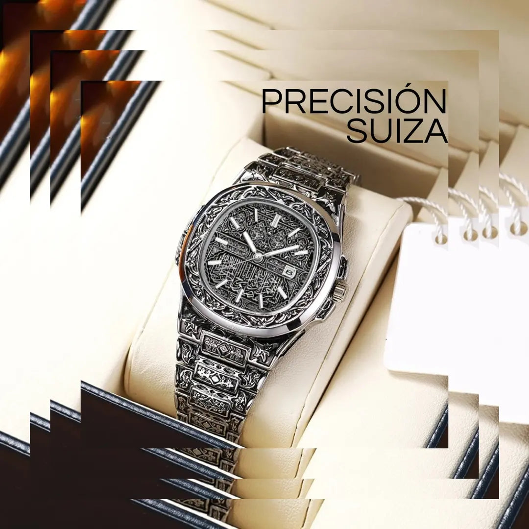 Reloj de Cuarzo Suizo Auténtico Timekeeper Vintage - Megaproductos