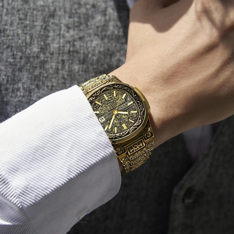 Reloj de Cuarzo Suizo Auténtico Timekeeper Vintage