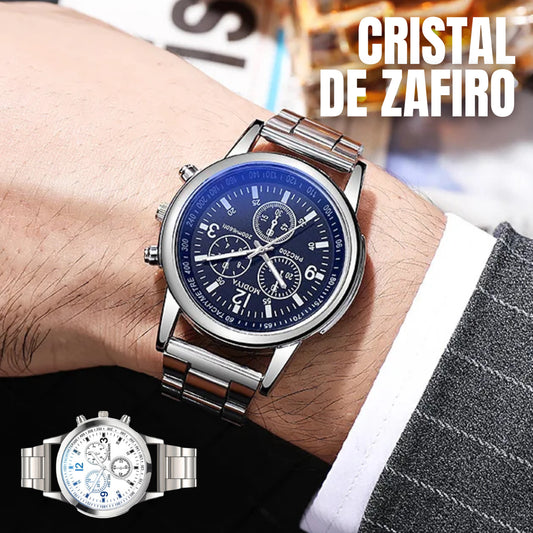 Reloj Tempus Pro clásico elegante acero inoxidable hombre Chile